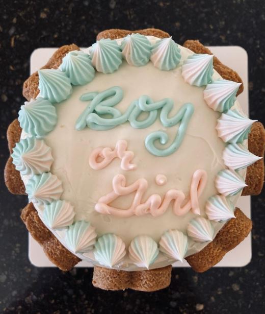 Cake------Gender Reveal Pup Cake