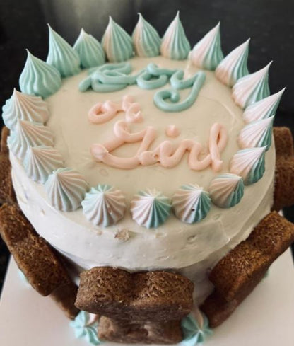 Cake------Gender Reveal Pup Cake